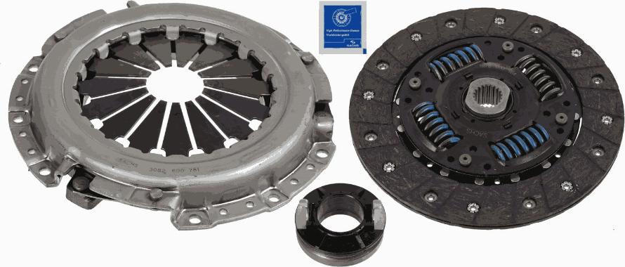 SACHS 3000 951 490 - Kit d'embrayage cwaw.fr