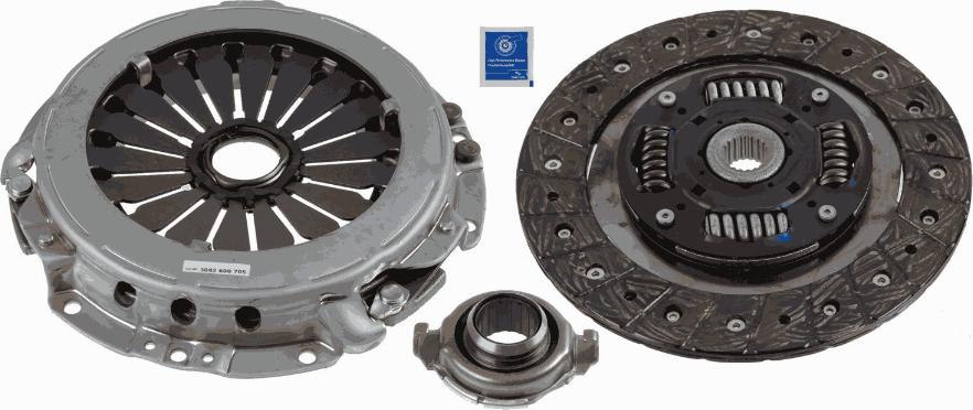 SACHS 3000 951 439 - Kit d'embrayage cwaw.fr