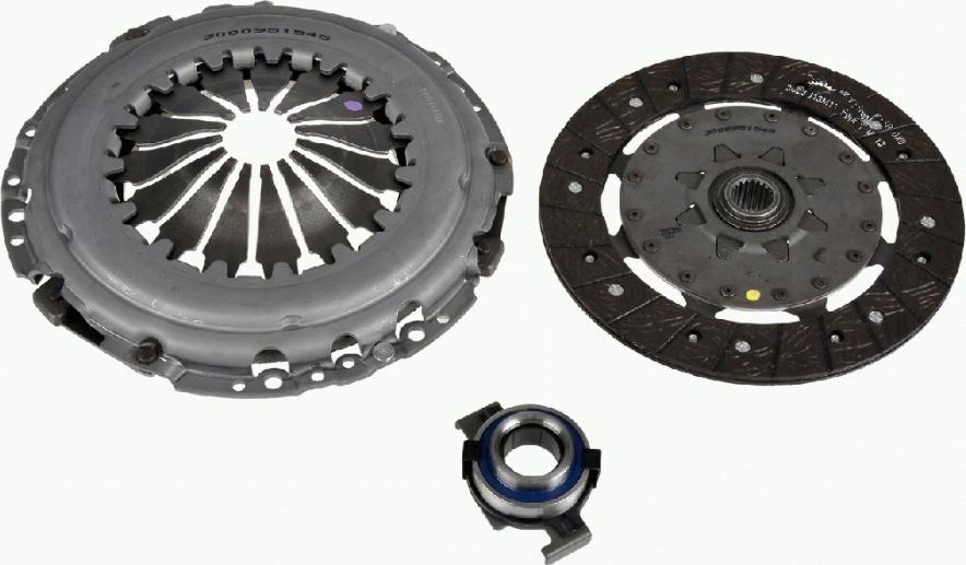 SACHS 3000 951 545 - Kit d'embrayage cwaw.fr