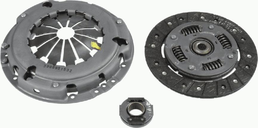 SACHS 3000 951 532 - Kit d'embrayage cwaw.fr