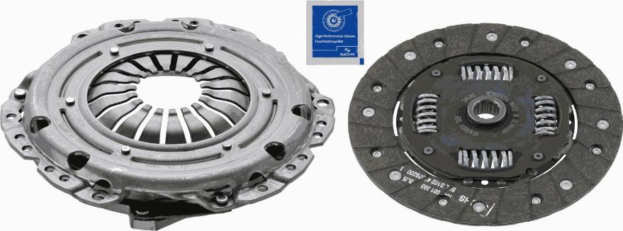 SACHS 3 000 951 046 - Kit d'embrayage cwaw.fr