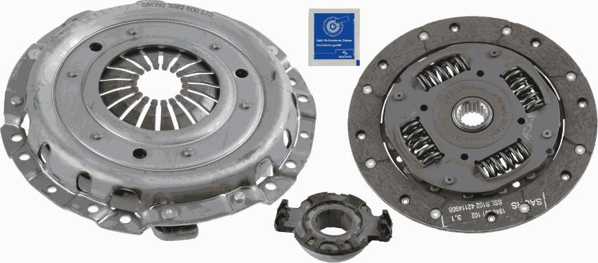 SACHS 3 000 951 066 - Kit d'embrayage cwaw.fr