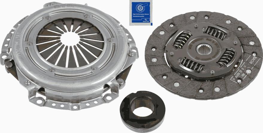 SACHS 3 000 951 012 - Kit d'embrayage cwaw.fr