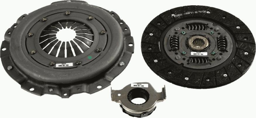 SACHS 3 000 951 356 - Kit d'embrayage cwaw.fr