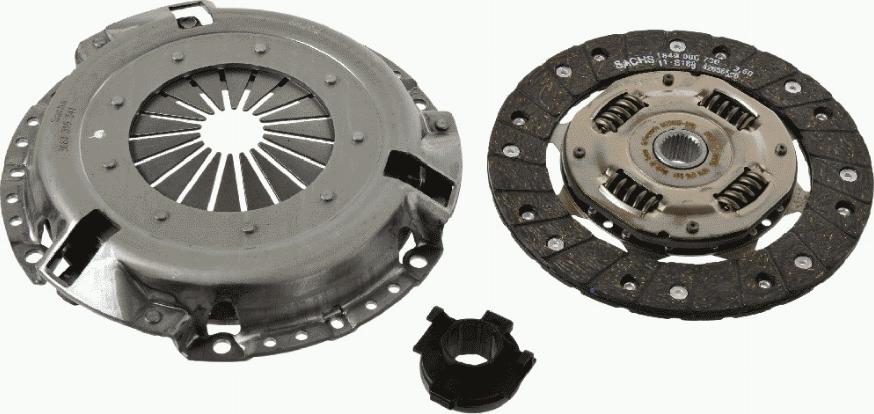 SACHS 3000 951 204 - Kit d'embrayage cwaw.fr