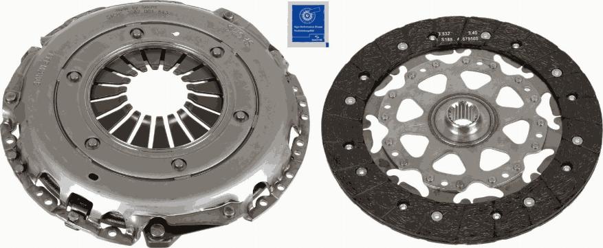 SACHS 3000 970 091 - Kit d'embrayage cwaw.fr