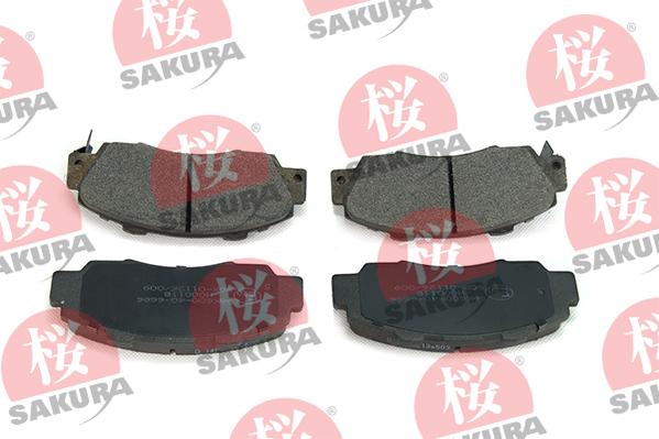 SAKURA 600-40-6686 - Kit de plaquettes de frein, frein à disque cwaw.fr