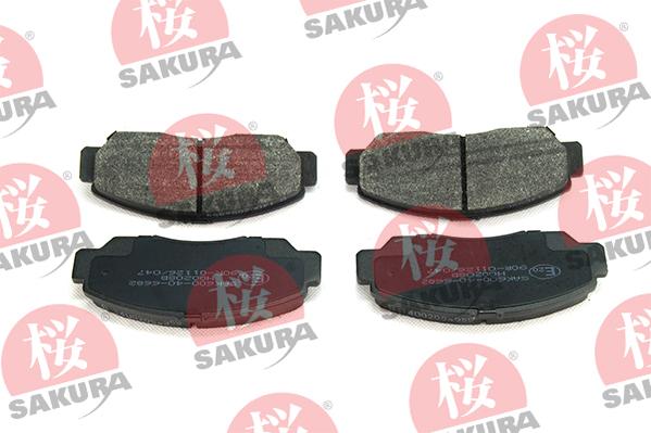 SAKURA 600-40-6682 - Kit de plaquettes de frein, frein à disque cwaw.fr