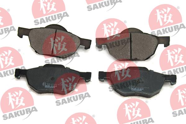 SAKURA 600-40-6638 - Kit de plaquettes de frein, frein à disque cwaw.fr