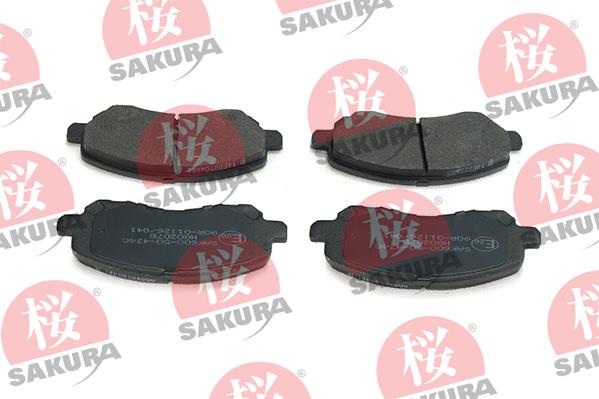 SAKURA 600-50-4340 - Kit de plaquettes de frein, frein à disque cwaw.fr