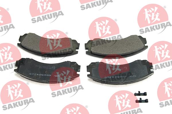 SAKURA 600-50-4315 - Kit de plaquettes de frein, frein à disque cwaw.fr