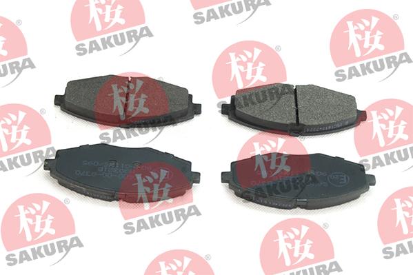 SAKURA 600-00-8370 - Kit de plaquettes de frein, frein à disque cwaw.fr