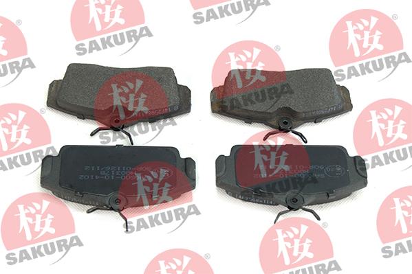 SAKURA 600-10-4102 - Kit de plaquettes de frein, frein à disque cwaw.fr