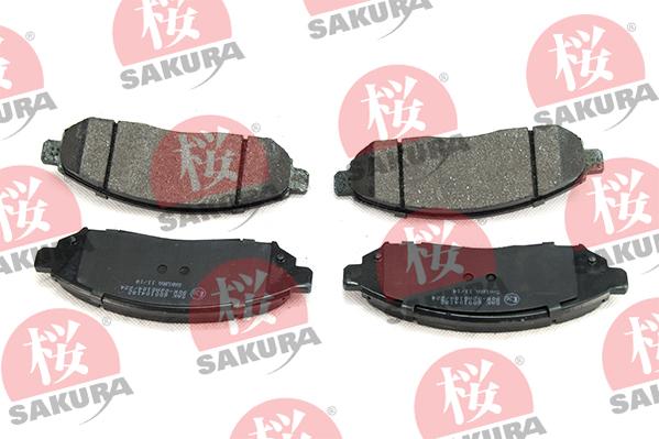 SAKURA 600-10-4182 - Kit de plaquettes de frein, frein à disque cwaw.fr