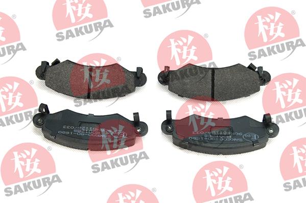 SAKURA 600-80-1680 - Kit de plaquettes de frein, frein à disque cwaw.fr