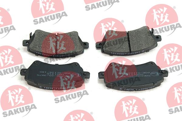 SAKURA 600-20-3975 - Kit de plaquettes de frein, frein à disque cwaw.fr