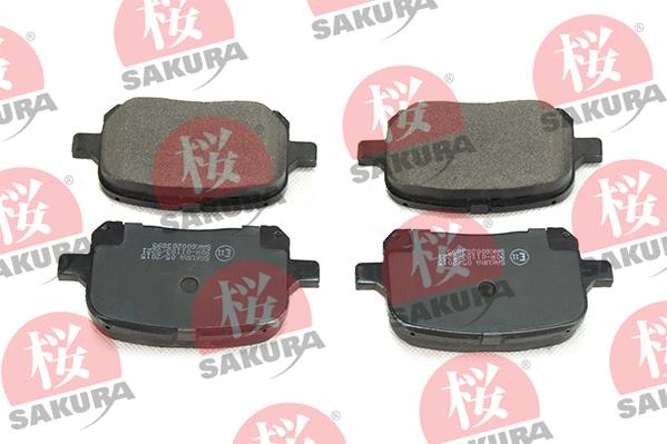 SAKURA 600-20-3895 - Kit de plaquettes de frein, frein à disque cwaw.fr