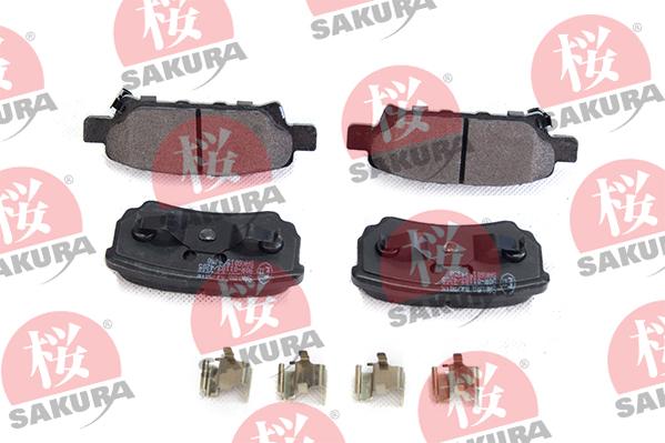 SAKURA 601-50-4350 - Kit de plaquettes de frein, frein à disque cwaw.fr