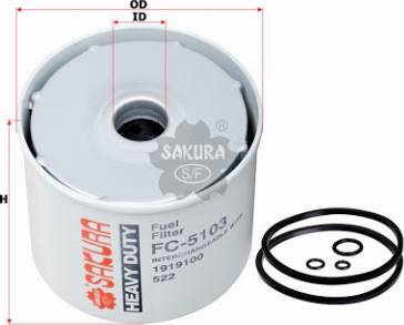 SAKURA FC-5103 - Filtre à carburant cwaw.fr