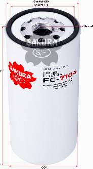 SAKURA FC7104 - Filtre à carburant cwaw.fr