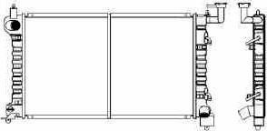 SAKURA Automotive 1460-0130 - Radiateur, refroidissement du moteur cwaw.fr