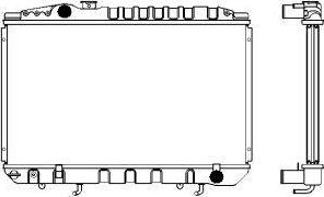 SAKURA Automotive 1461-0240 - Radiateur, refroidissement du moteur cwaw.fr