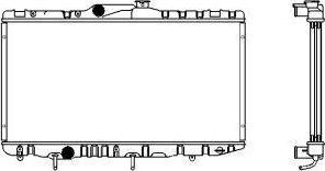 SAKURA Automotive 1461-0241 - Radiateur, refroidissement du moteur cwaw.fr