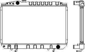 SAKURA Automotive 1461-0237 - Radiateur, refroidissement du moteur cwaw.fr