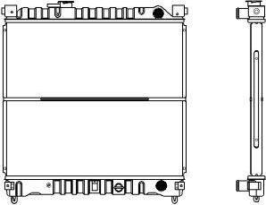 SAKURA Automotive 1431-0208 - Radiateur, refroidissement du moteur cwaw.fr