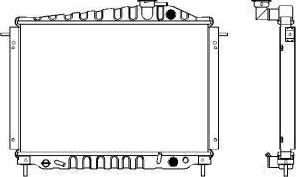 SAKURA Automotive 1210-0107 - Radiateur, refroidissement du moteur cwaw.fr