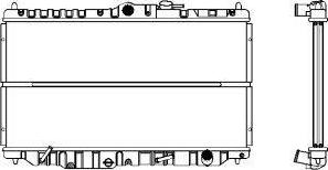 SAKURA Automotive 1211-0205 - Radiateur, refroidissement du moteur cwaw.fr