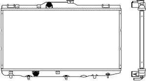 SAKURA Automotive 3461-1001 - Radiateur, refroidissement du moteur cwaw.fr