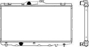 SAKURA Automotive 3461-1031 - Radiateur, refroidissement du moteur cwaw.fr