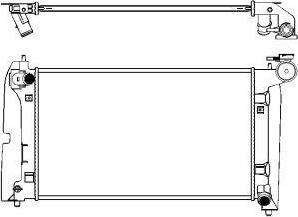 SAKURA Automotive 3461-1029 - Radiateur, refroidissement du moteur cwaw.fr