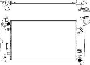 SAKURA Automotive 3461-1023 - Radiateur, refroidissement du moteur cwaw.fr