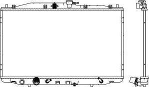 SAKURA Automotive 3071-1014 - Radiateur, refroidissement du moteur cwaw.fr