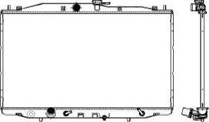 SAKURA Automotive 3071-1011 - Radiateur, refroidissement du moteur cwaw.fr