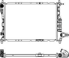 SAKURA Automotive 3141-1010 - Radiateur, refroidissement du moteur cwaw.fr