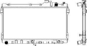 SAKURA Automotive 3301-1010 - Radiateur, refroidissement du moteur cwaw.fr