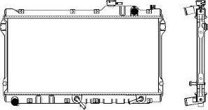 SAKURA Automotive 3301-1011 - Radiateur, refroidissement du moteur cwaw.fr