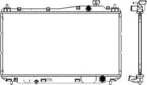 SAKURA Automotive 3211-1015 - Radiateur, refroidissement du moteur cwaw.fr