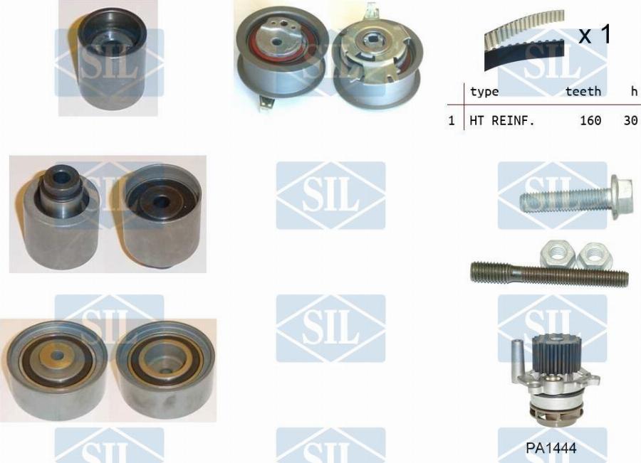 Saleri SIL K4PA1444 - Pompe à eau + kit de courroie de distribution cwaw.fr