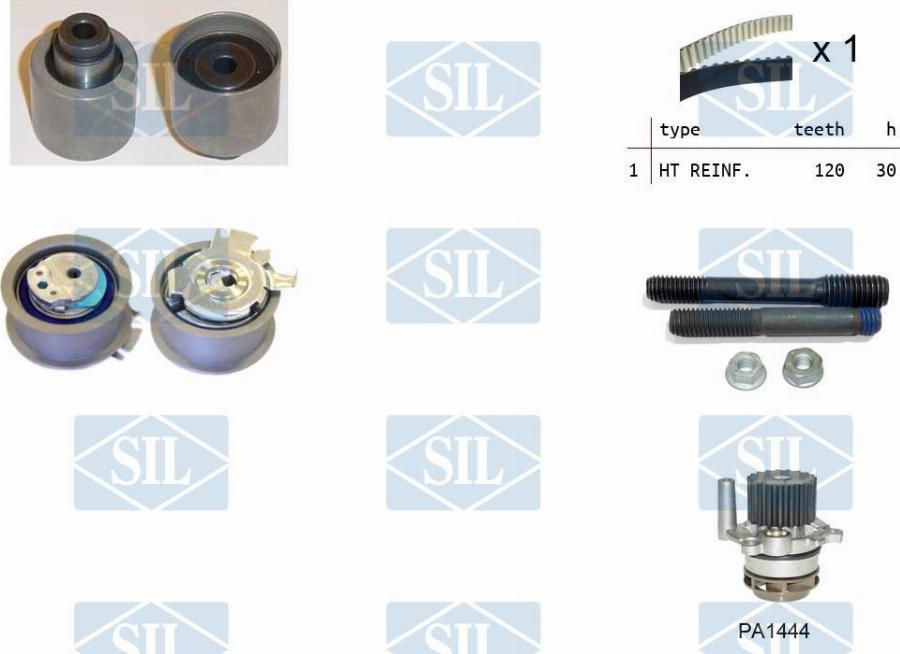 Saleri SIL K3PA1444 - Pompe à eau + kit de courroie de distribution cwaw.fr