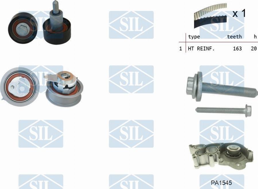 Saleri SIL K3PA1545 - Pompe à eau + kit de courroie de distribution cwaw.fr