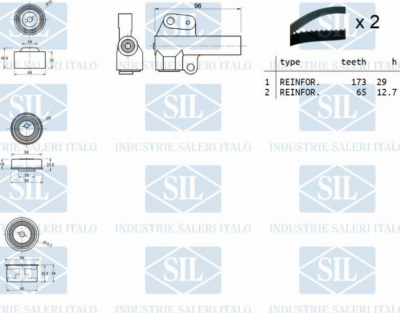 Saleri SIL TK1480 - Kit de distribution cwaw.fr