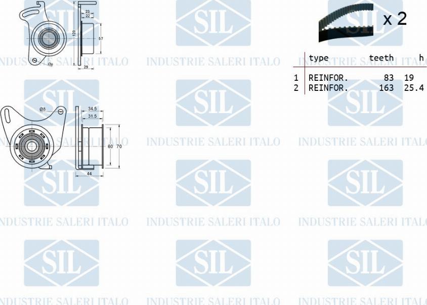 Saleri SIL TK1028 - Kit de distribution cwaw.fr