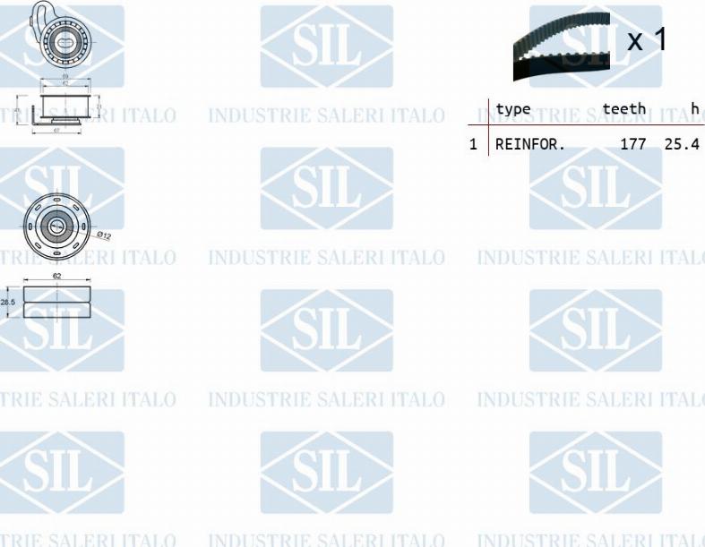 Saleri SIL TK1172 - Kit de distribution cwaw.fr