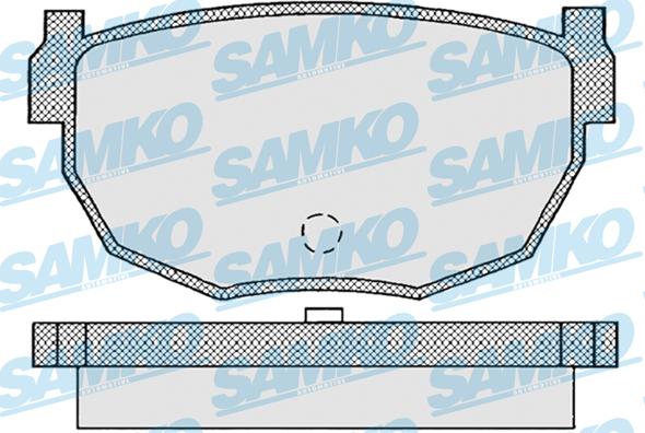 Samko 5SP945 - Kit de plaquettes de frein, frein à disque cwaw.fr