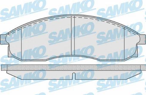 Samko 5SP942 - Kit de plaquettes de frein, frein à disque cwaw.fr