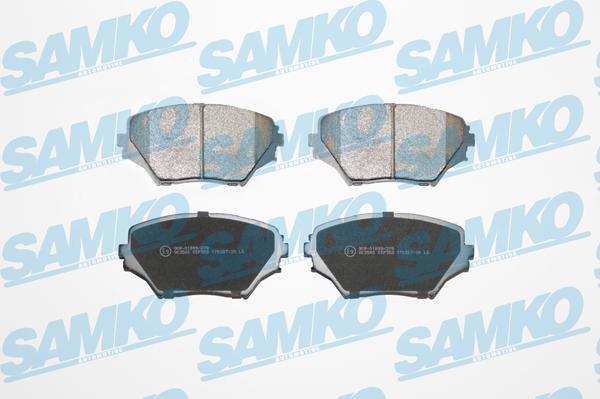 Samko 5SP958 - Kit de plaquettes de frein, frein à disque cwaw.fr